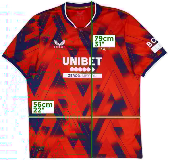 2023-24 Rangers Fourth Shirt - 8/10 - (XL)