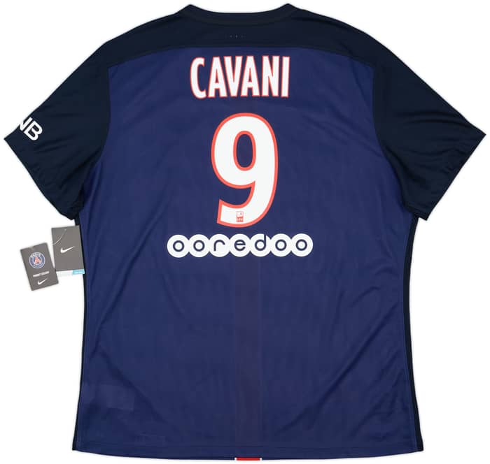 2015-16 Paris Saint-Germain Authentic Home Shirt Cavani #9 (XXL)
