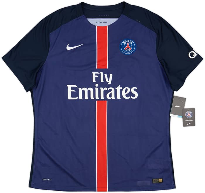 2015-16 Paris Saint-Germain Authentic Home Shirt Cavani #9 (XXL)