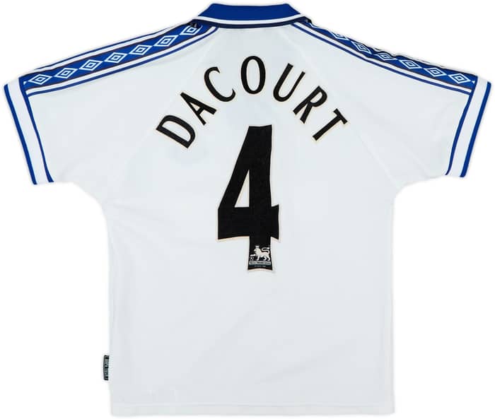 1998-99 Everton Away Shirt Dacourt #4 - 8/10 - (M.Boys)