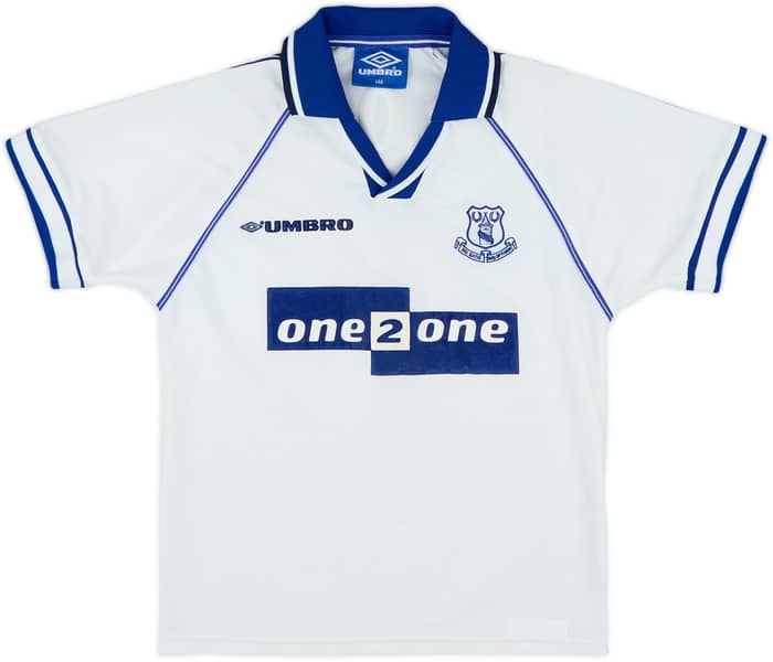 1998-99 Everton Away Shirt Dacourt #4 - 8/10 - (M.Boys)