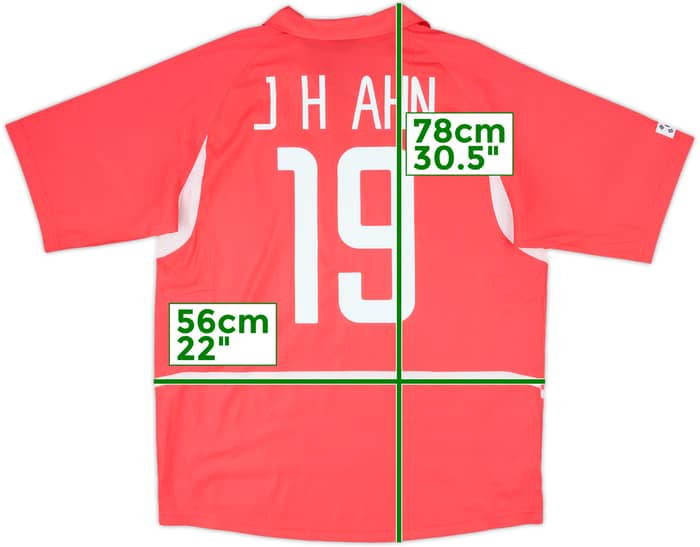 2002-03 South Korea Home Shirt J.H.Ahn #19 - 10/10 - (L)