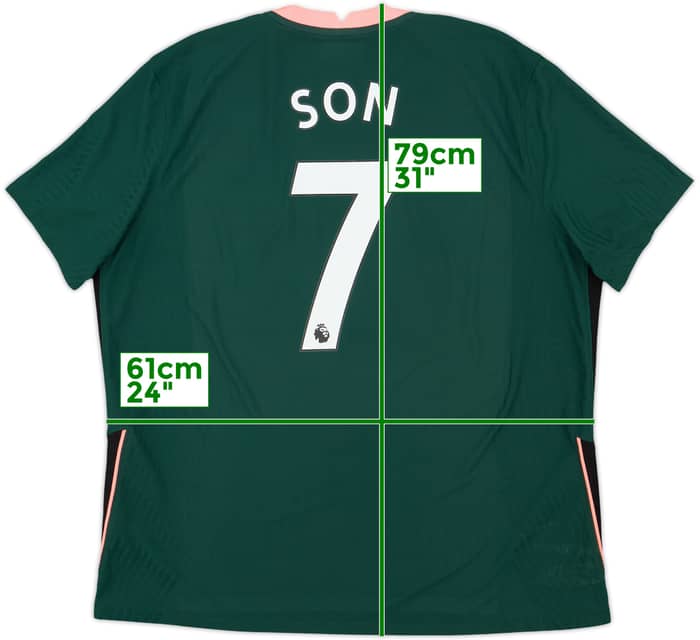 2020-21 Tottenham Authentic Away Shirt Son #7 - 10/10 - (XXL)