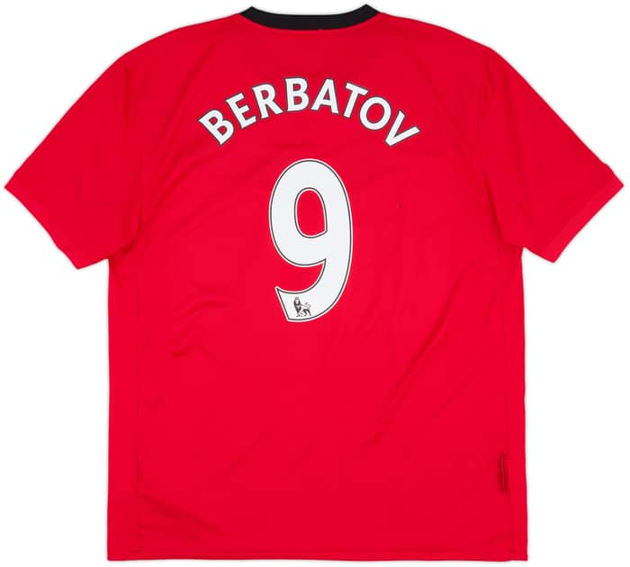 2009-10 Manchester United Home Shirt Berbatov #9 - 5/10 - (XL)