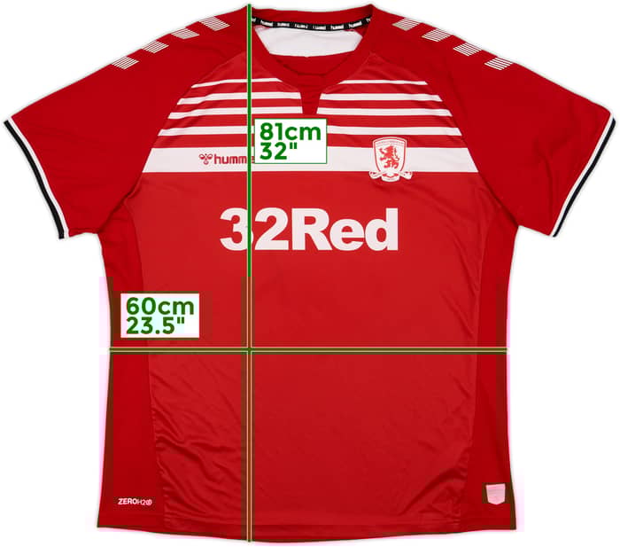 2019-20 MIddlesbrough Home Shirt - 6/10 - (3XL)