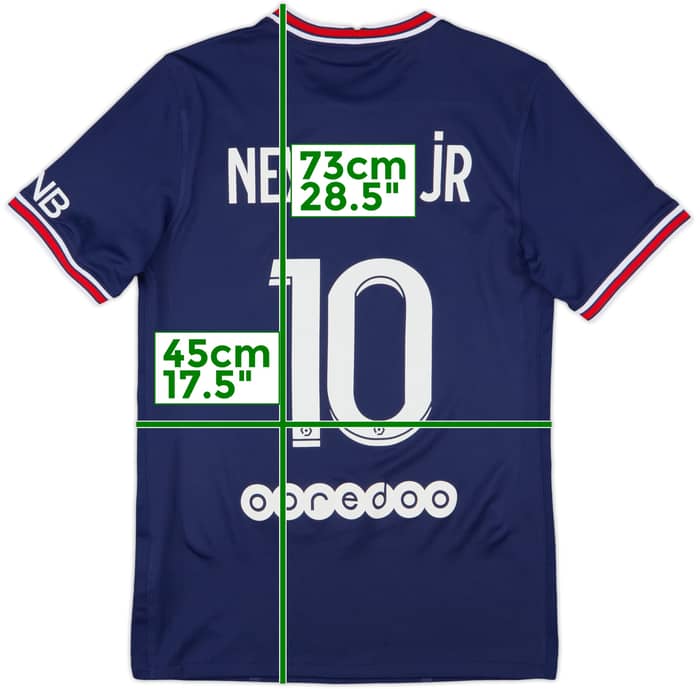 2021-22 Paris Saint-Germain Home Shirt Neymar Jr #10 - 10/10 - (S)