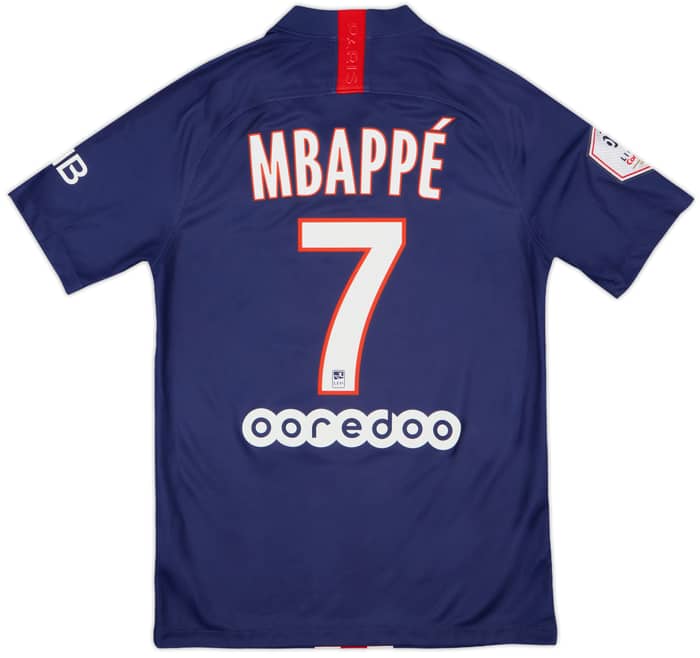 2019-20 Paris Saint-Germain Home Shirt Mbappe #7 - 10/10 - (S)