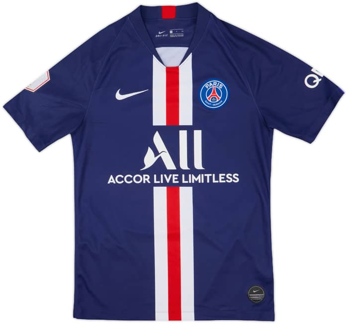 2019-20 Paris Saint-Germain Home Shirt Mbappe #7 - 10/10 - (S)