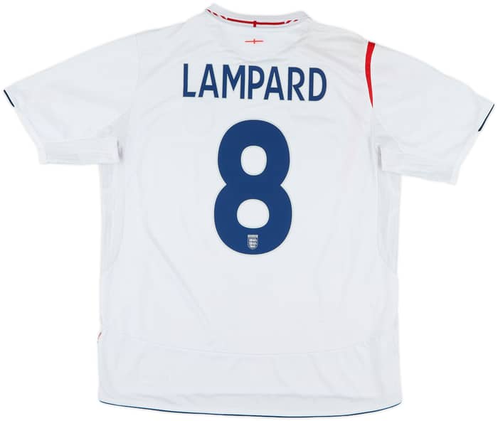 2005-07 England Home Shirt Lampard #8 - 6/10 - (XL)