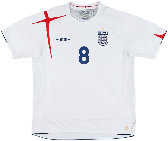 2005-07 England Home Shirt Lampard #8 - 6/10 - (XL)