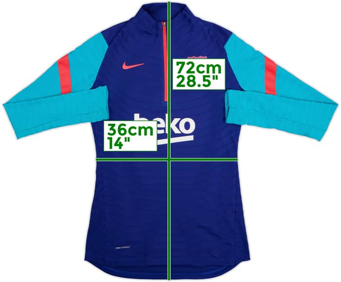 2020-21 Barcelona Nike Vaporknit 1/4 Zip Drill Top - 7/10 - (XS)