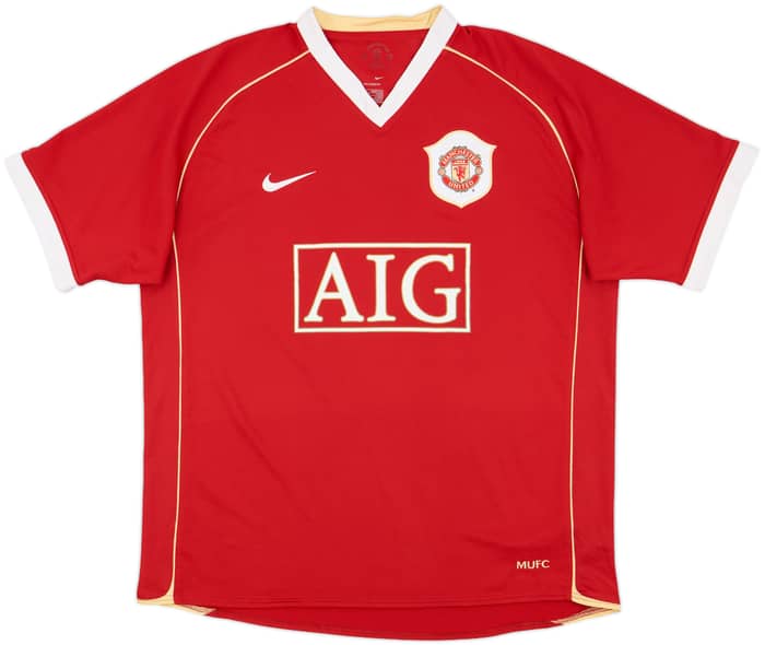 2006-07 Manchester United Home Shirt Larsson #17 - 9/10 - (L)