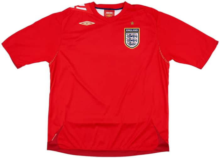 2006-08 England Away Shirt #66 - 9/10 - (XXL)