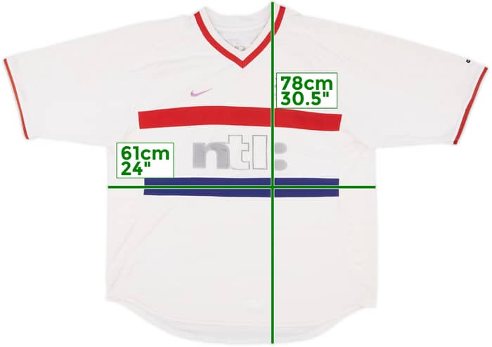 2000-01 Rangers Away Shirt - 4/10 - (XL)