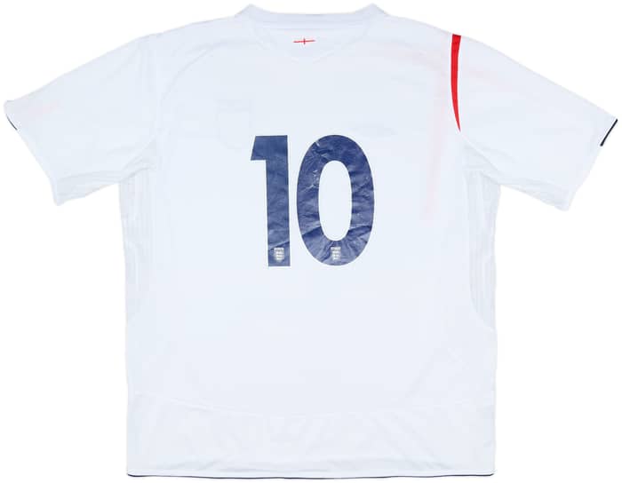 2005-07 England Home Shirt #10 - 6/10 - (XXL)