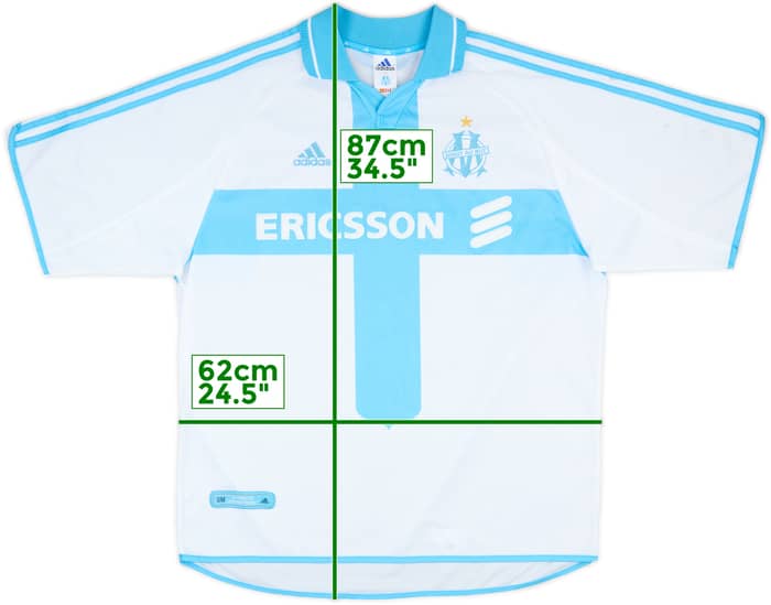 2000-01 Olympique Marseille Home Shirt - 5/10 - (XL)