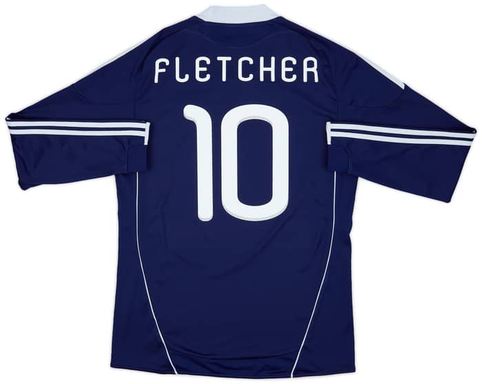 2010-11 Scotland Home L/S Shirt Fletcher #10 - 6/10 - (L)