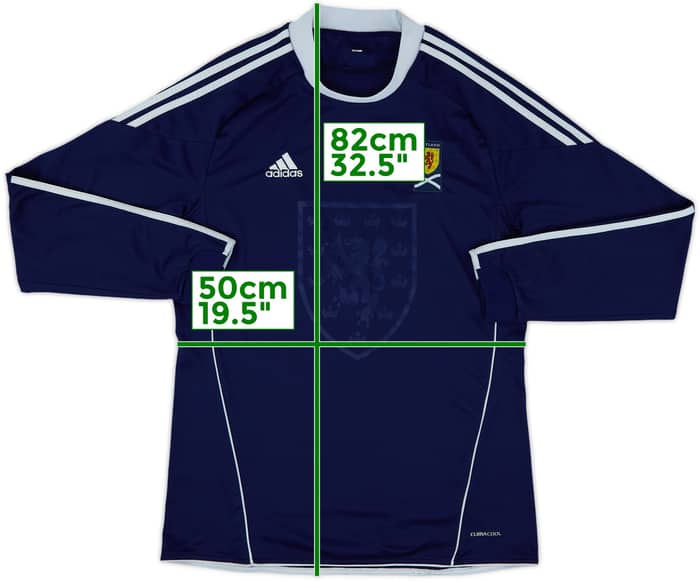 2010-11 Scotland Home L/S Shirt Fletcher #10 - 6/10 - (L)