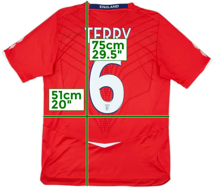 2008-10 England Away Shirt Terry #6 - 9/10 - (M)