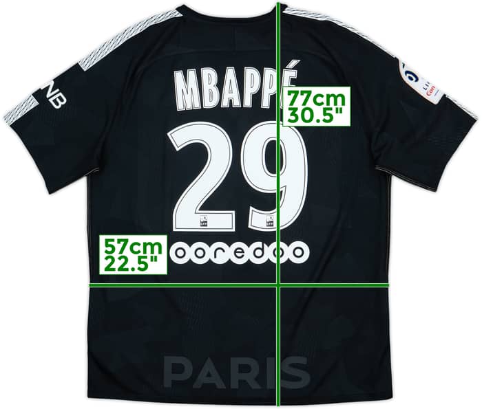 2017-18 Paris Saint-Germain Third Shirt Mbappe #29 - 8/10 - (XL)