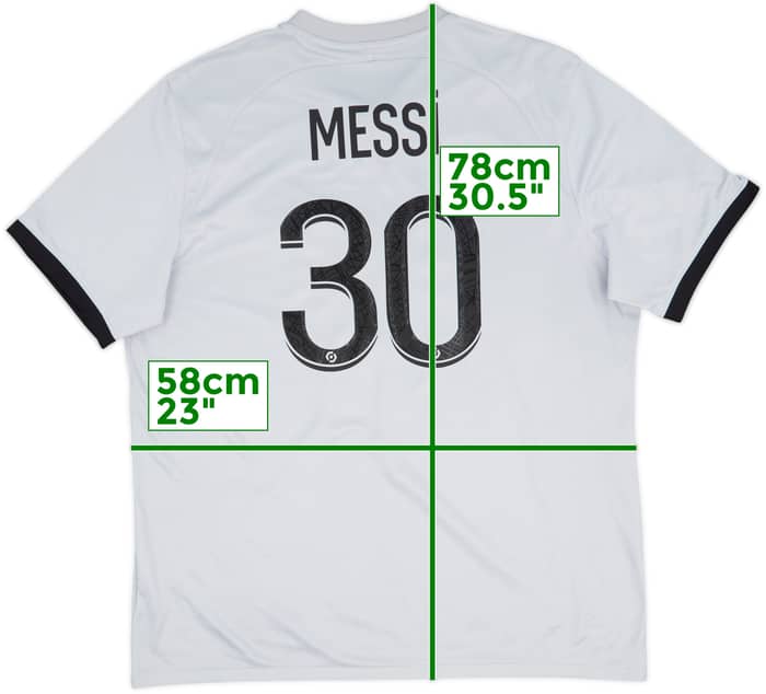 2022-23 Paris Saint-Germain Away Shirt Messi #30 - 10/10 - (XL)