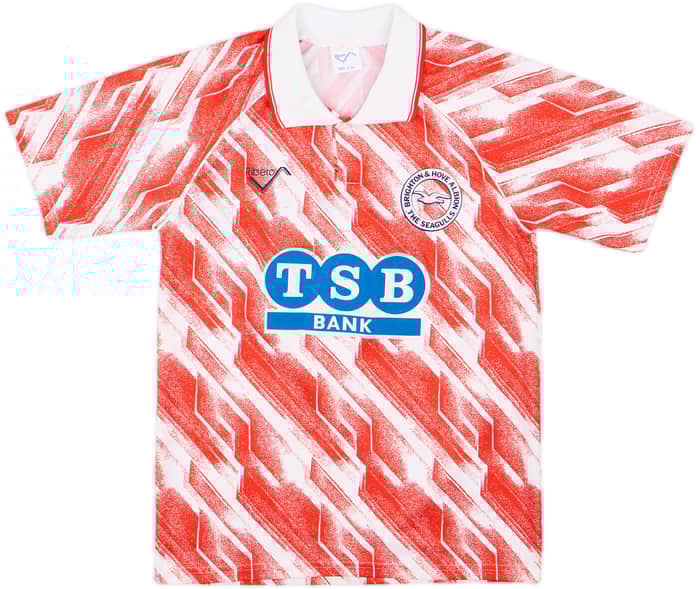 1991-93 Brighton Away Shirt #15 - 10/10 - (S)