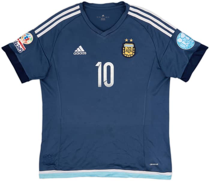 2015-16 Argentina Away Shirt Messi #10 - 6/10 - (L)