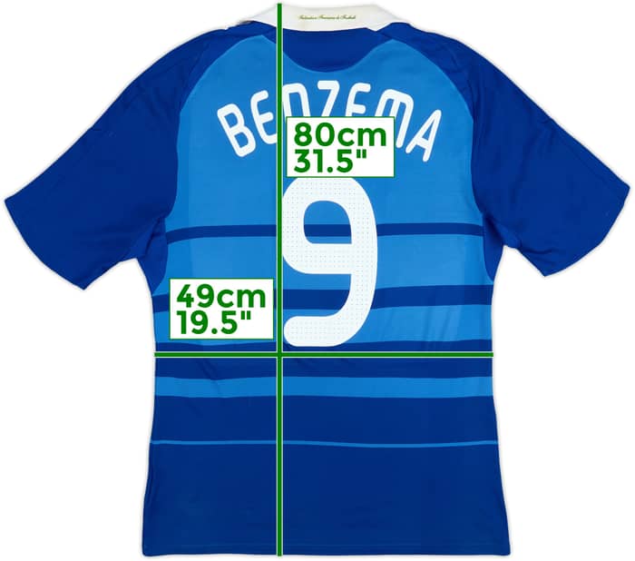 2008-09 France Home Shirt Benzema #9 - 6/10 - (L)