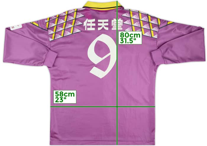 1996 Kyoto Sanga Match Issue Home L/S Shirt #9