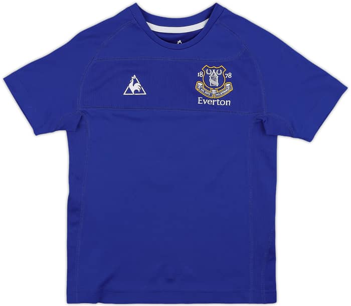 2010-11 Everton Home Shirt Neville #18 - 8/10 - (M.Boys)