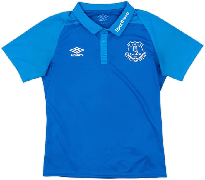 2017-18 Everton Umbro Polo Shirt - 7/10 - (S)