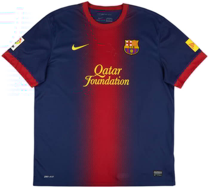 2012-13 Barcelona Home Shirt Messi #10 - 7/10 - (XL)