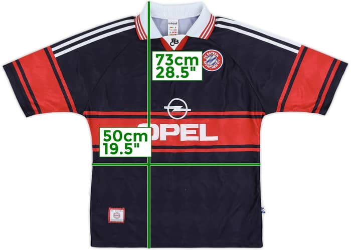 1997-99 Bayern Munich Home Shirt - 9/10 - (XL.Boys)