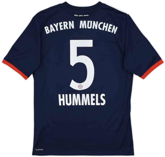 2017-18 Bayern Munich Away Shirt Hummels #5 - 7/10 - (XL.Boys)
