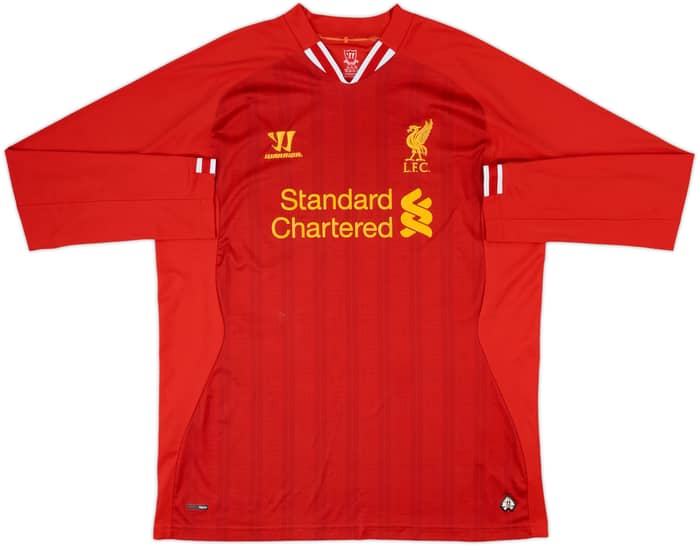 2013-14 Liverpool Home L/S Shirt Gerrard #8 - 6/10 - (XXL)