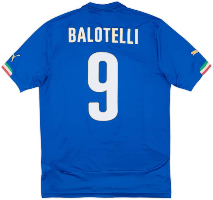 2014-15 Italy Home Shirt Balotelli #9 - 10/10 - (M)