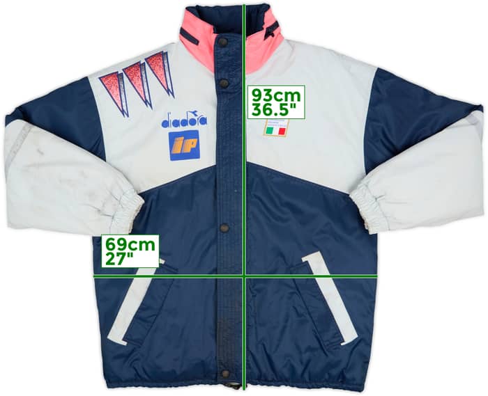 1992-94 Italy Diadora Padded Bench Coat - 6/10 - (XL)