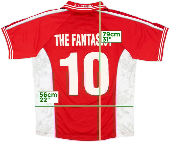 1999-00 Perugia Home Shirt The Fantasist #10 - 7/10 - (L)