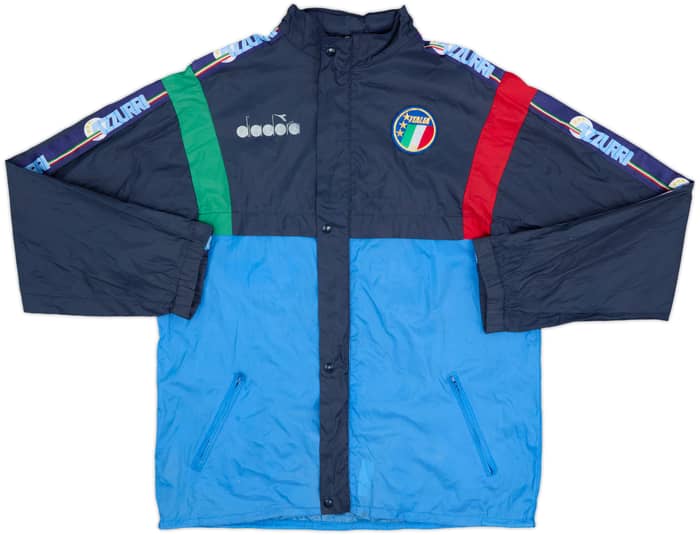 1990-92 Italy Diadora Hooded Track Jacket - 5/10 - (L)