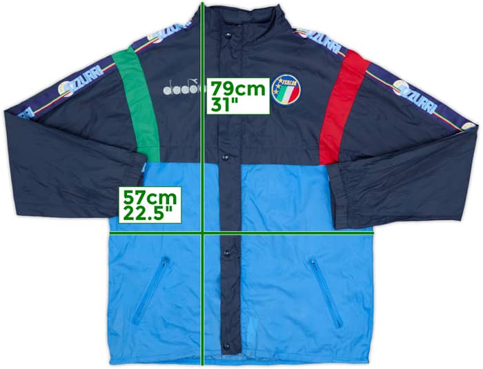 1990-92 Italy Diadora Hooded Track Jacket - 5/10 - (L)