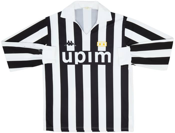 1989-90 Juventus Basic Home L/S Shirt #11 - 8/10 - (M)