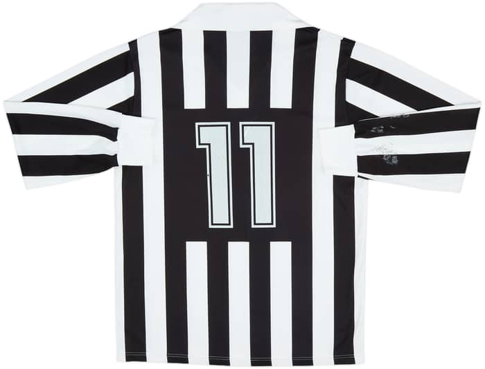 1989-90 Juventus Basic Home L/S Shirt #11 - 8/10 - (M)