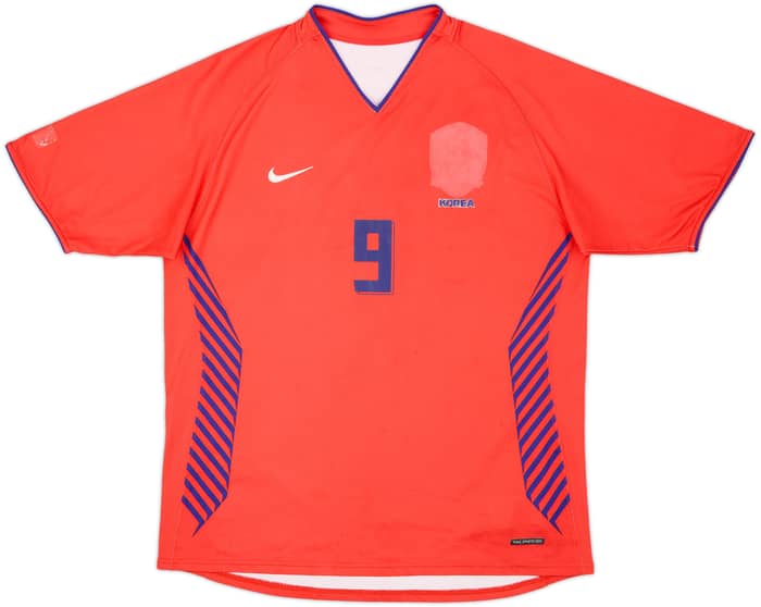 2006-08 South Korea Home Shirt Junghwan #9 - 3/10 - (L)