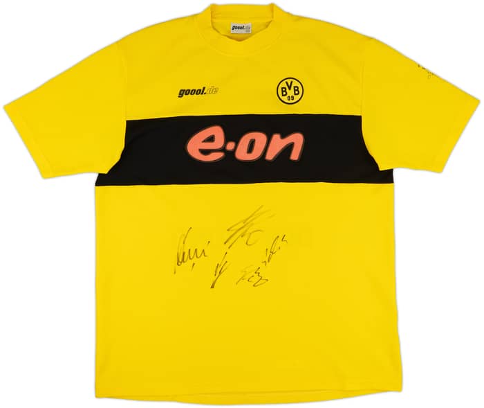 2002-03 Borussia Dortmund Signed Home Shirt Koller #9 - 5/10 - (XXL)