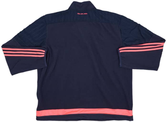 2015-16 Bayern Munich adidas 1/4 Zip Fleece Top - 9/10 - (XL)