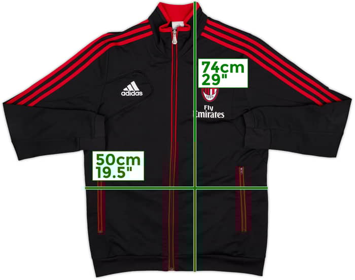 2012-13 AC Milan adidas Track Jacket - 8/10 - (XL.Boys)