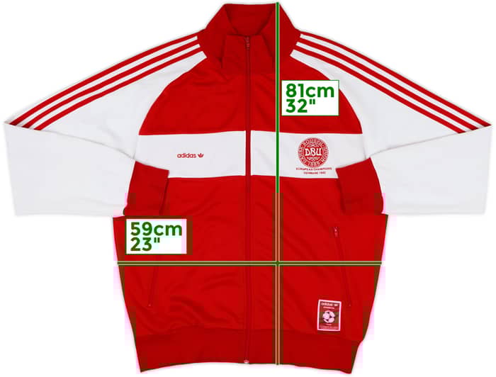 2007-08 Denmark adidas Originals Retro 1990s Track Jacket - 8/10 - (XL)