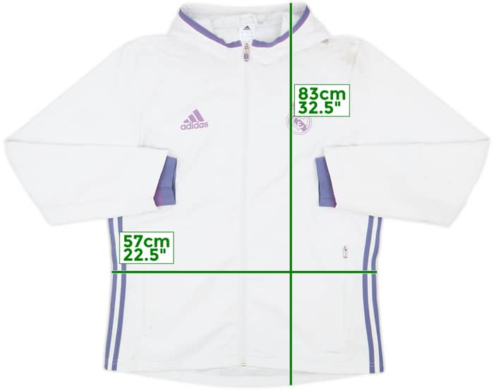 2016-17 Real Madrid adidas Hooded Track Jacket - 6/10 - (L)