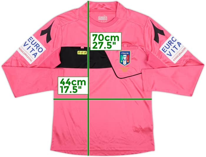 2018-19 Italy Diadora Referee L/S Shirt - 9/10 - (XS)