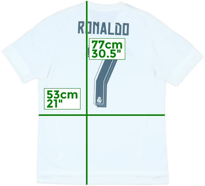 2015-16 Real Madrid Home Shirt Ronaldo #7 - 4/10 - (M)